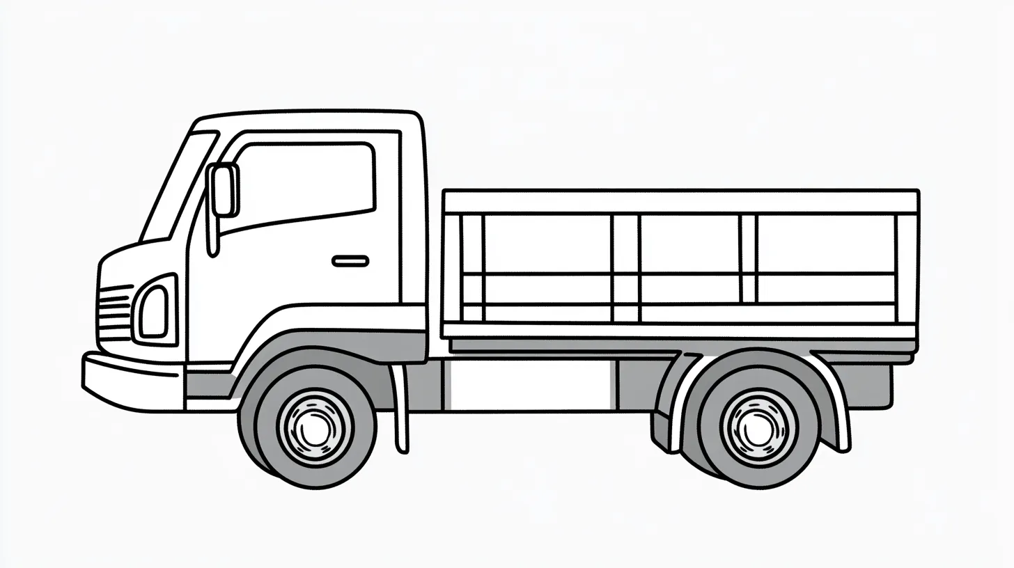 coloriage Camion à imprimer gratuit