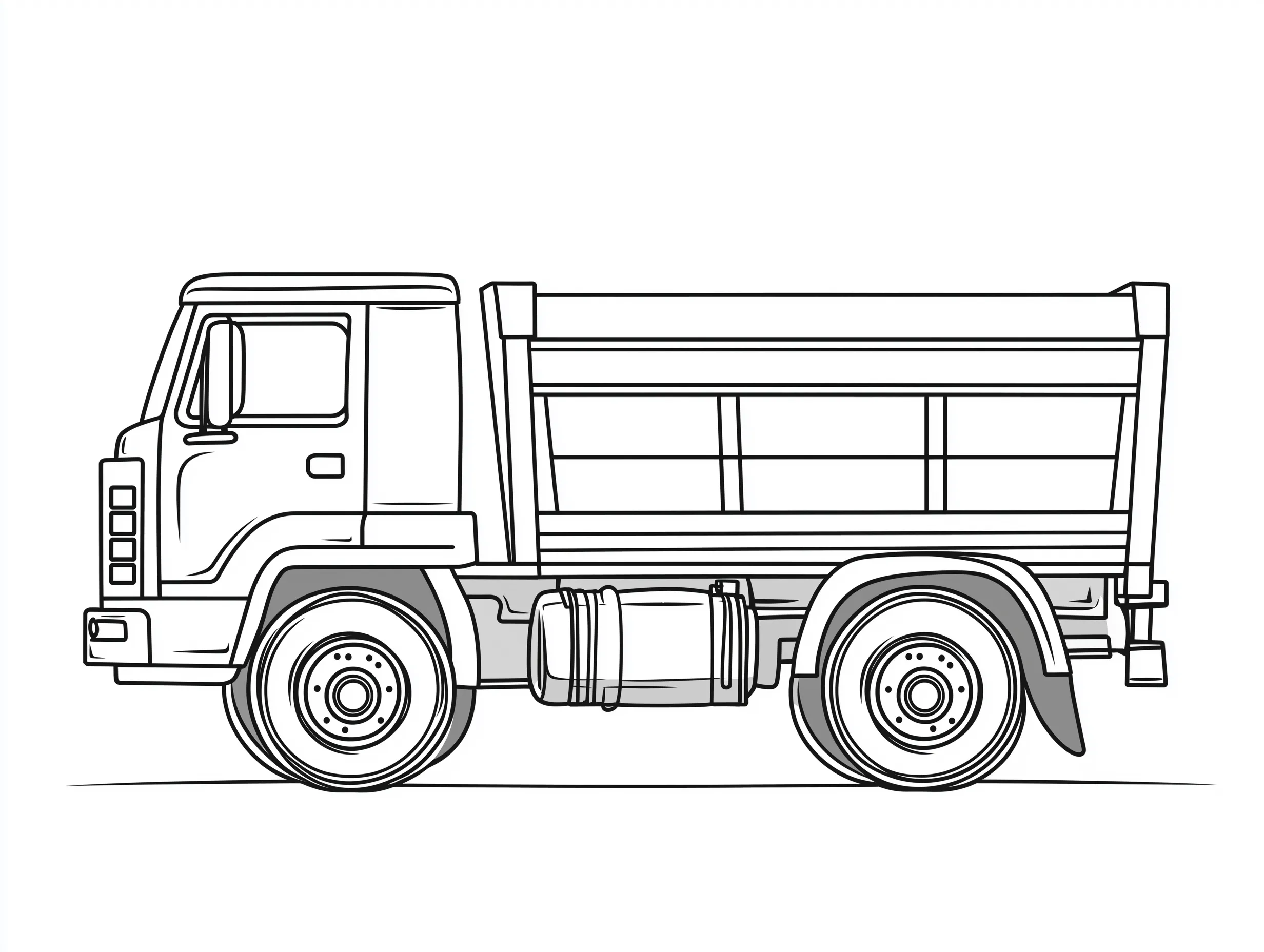 coloriage Camion à imprimer pour enfant de 9 ans