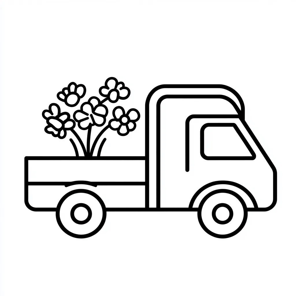 télécharger coloriage Camion gratuit