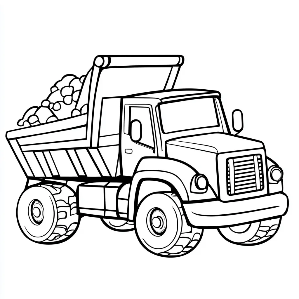 coloriage Camion pour enfants a imprimer