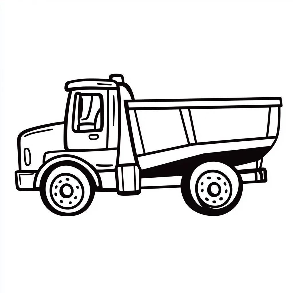 coloriage Camion pour enfant de 8 ans