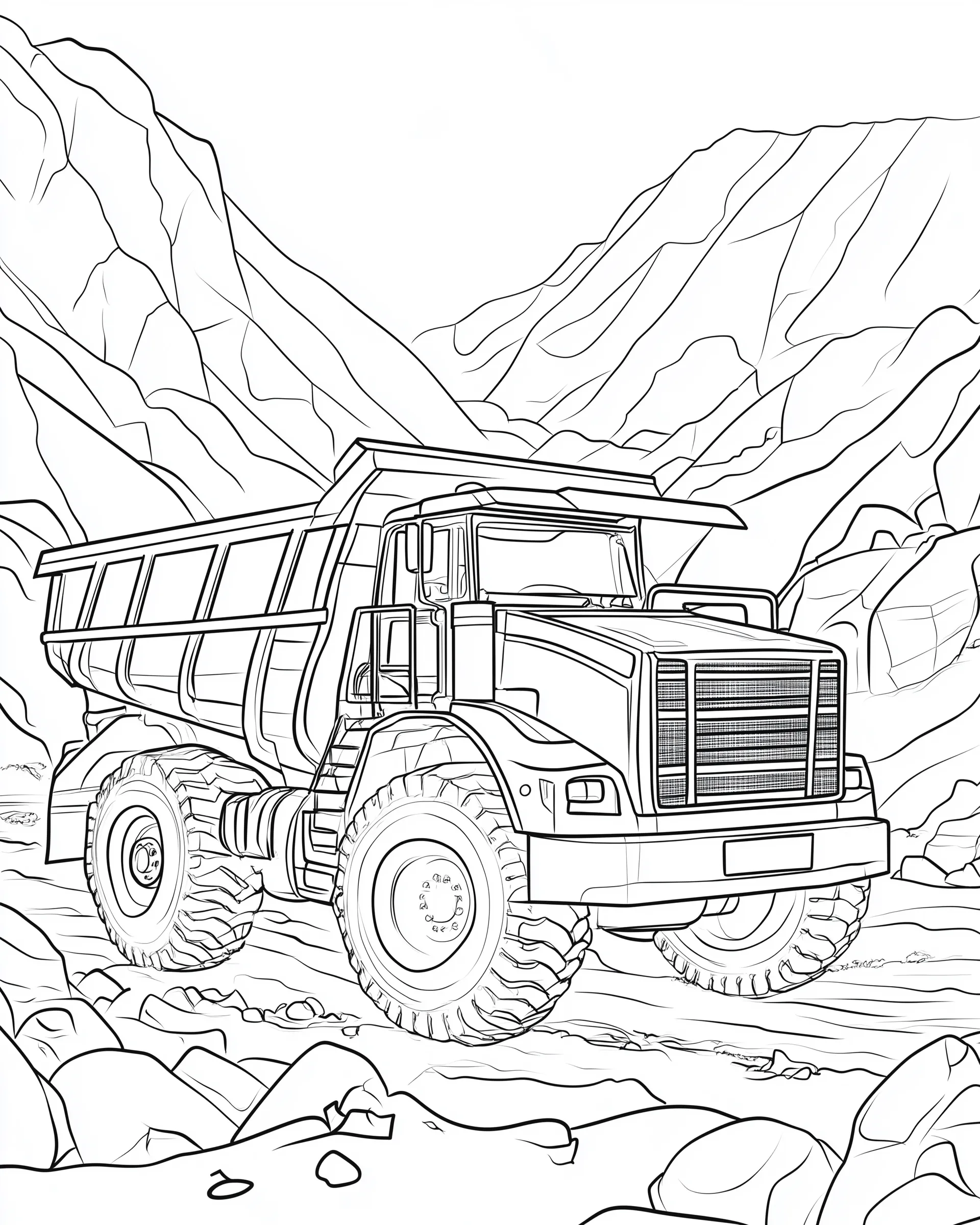 coloriage Camion a dessiner en ligne