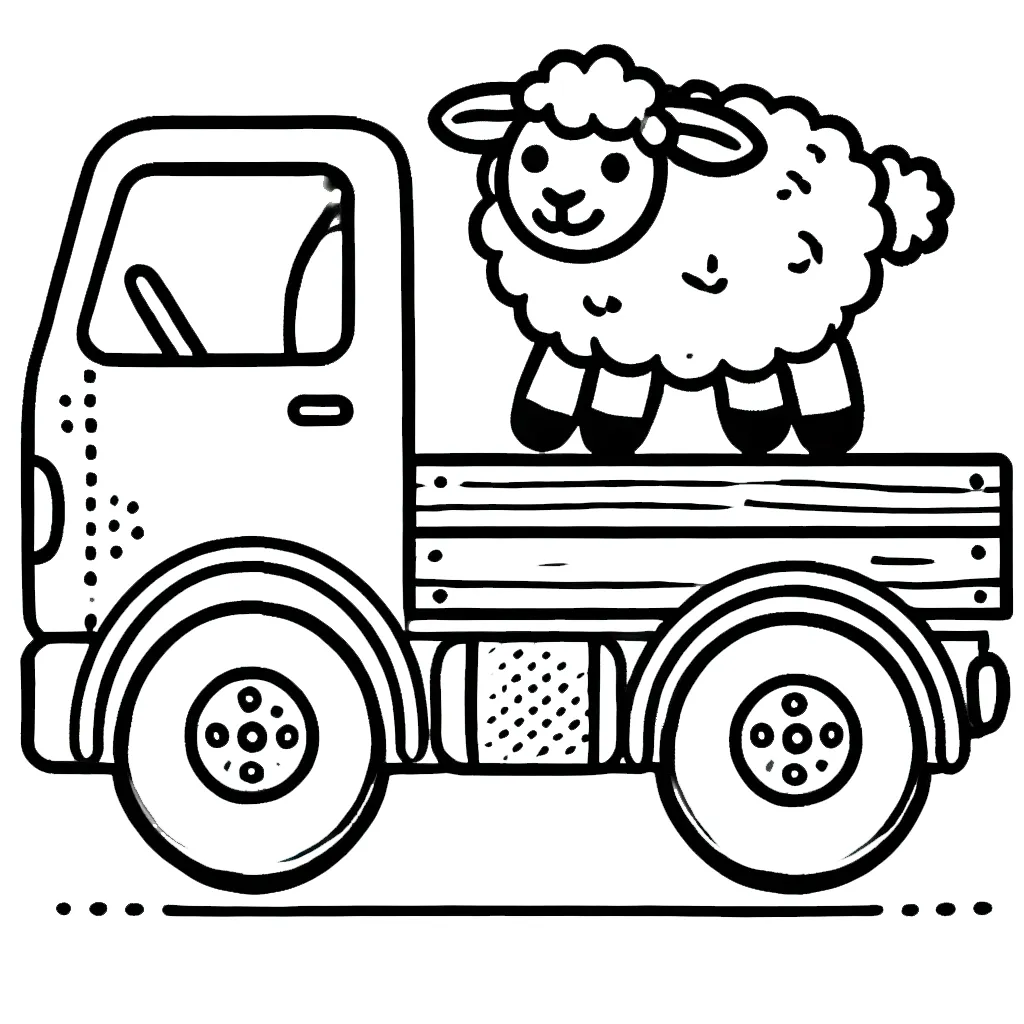 coloriage Camion à imprimer pdf