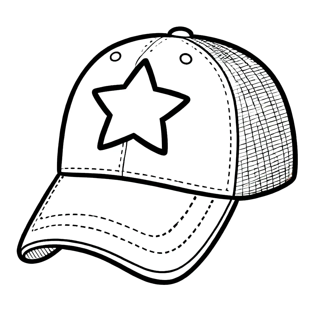 54+ Gorra para colorear en PDF
