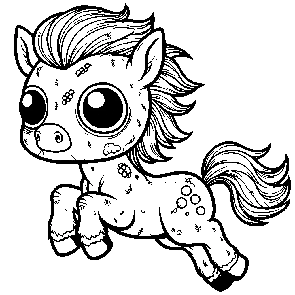 coloriage Cheval qui saute a colorier en ligne gratuitement