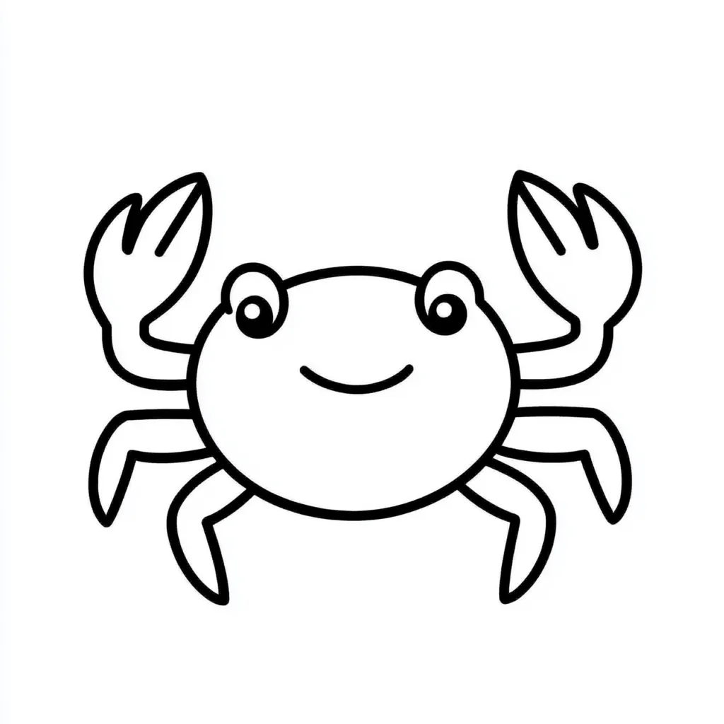 coloriage Crabe pour enfants à imprimer