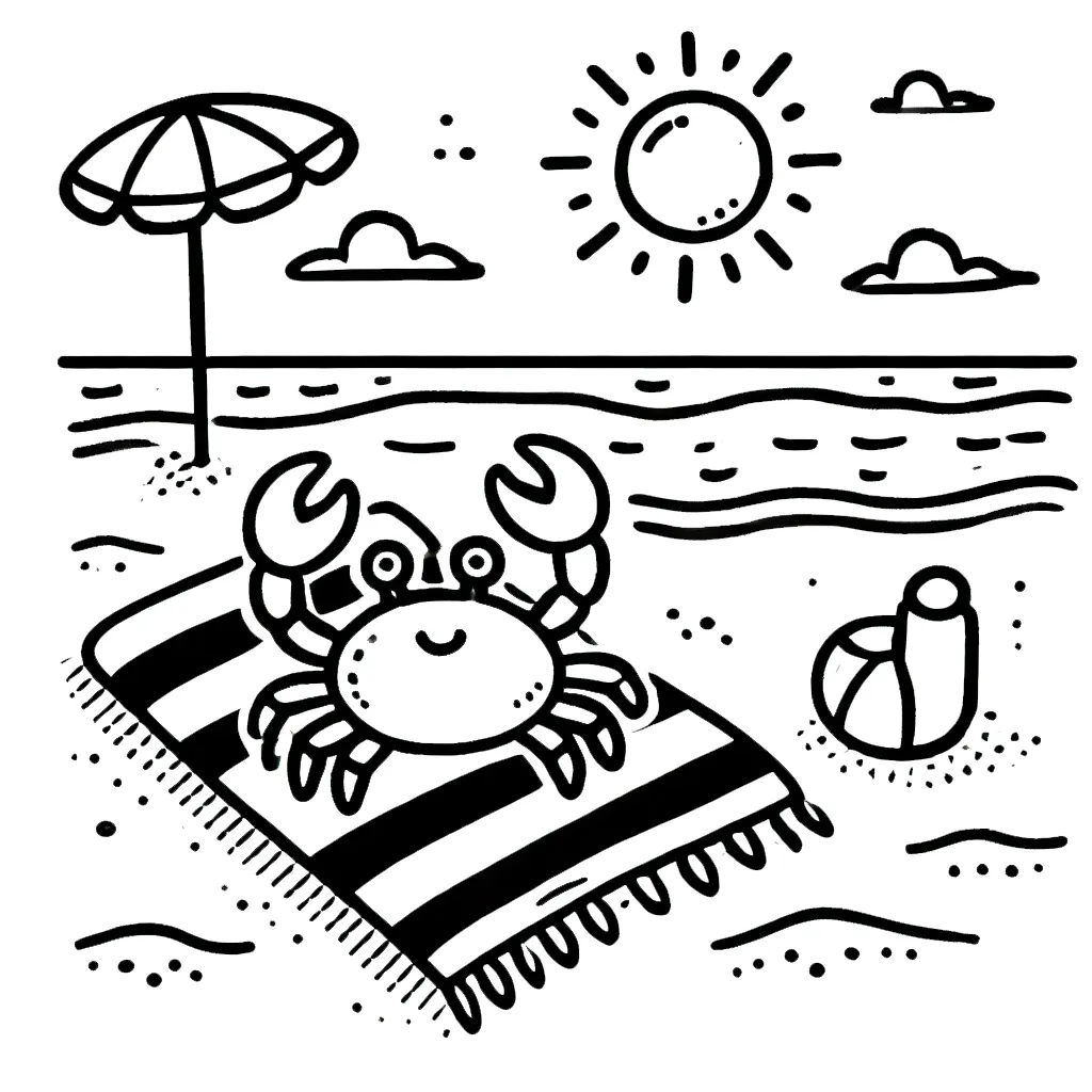 coloriage Crabe a imprimer gratuitement