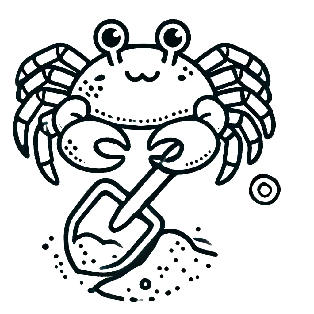 coloriage Crabe de pour enfants