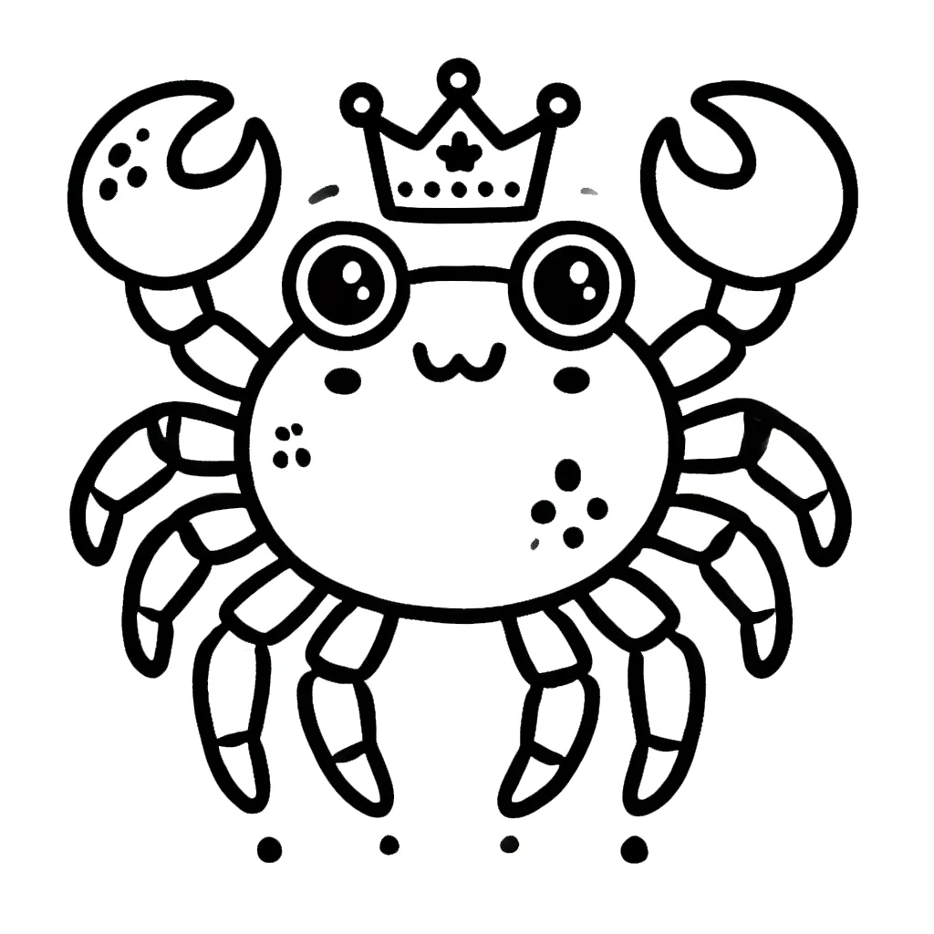 coloriage Crabe pour enfants