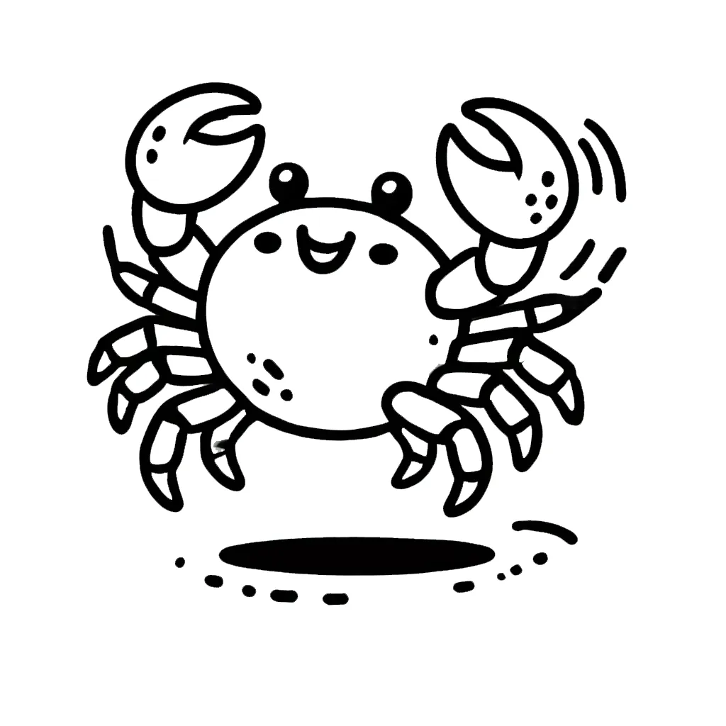 coloriage Crabe pour enfants 1