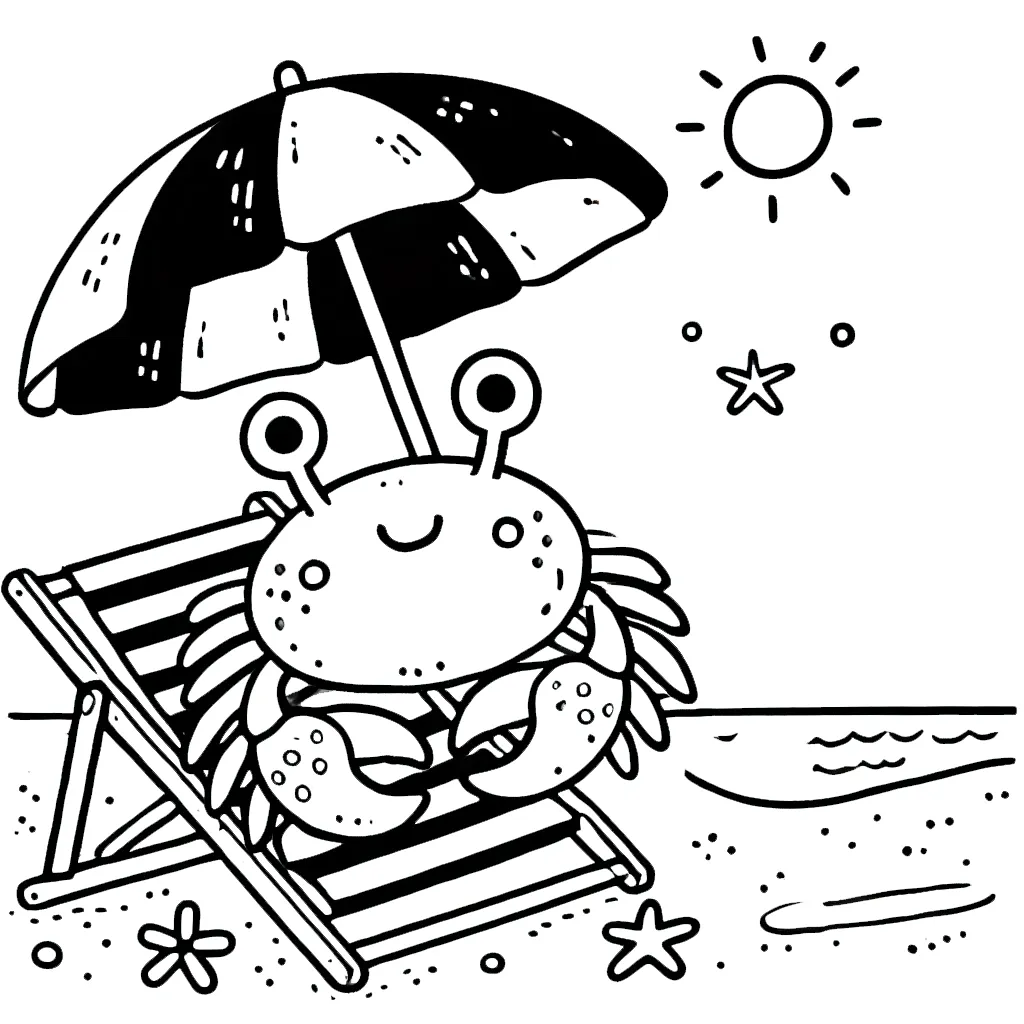 coloriage Crabe gratuit