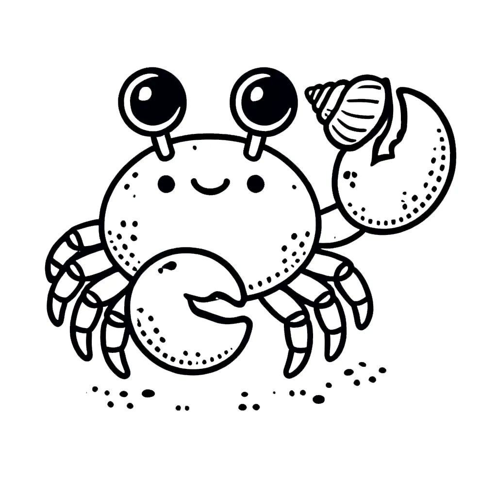 coloriage Crabe à imprimer