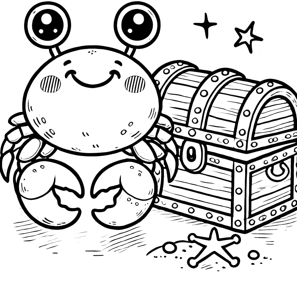 coloriage Crabe pour enfants a imprimer