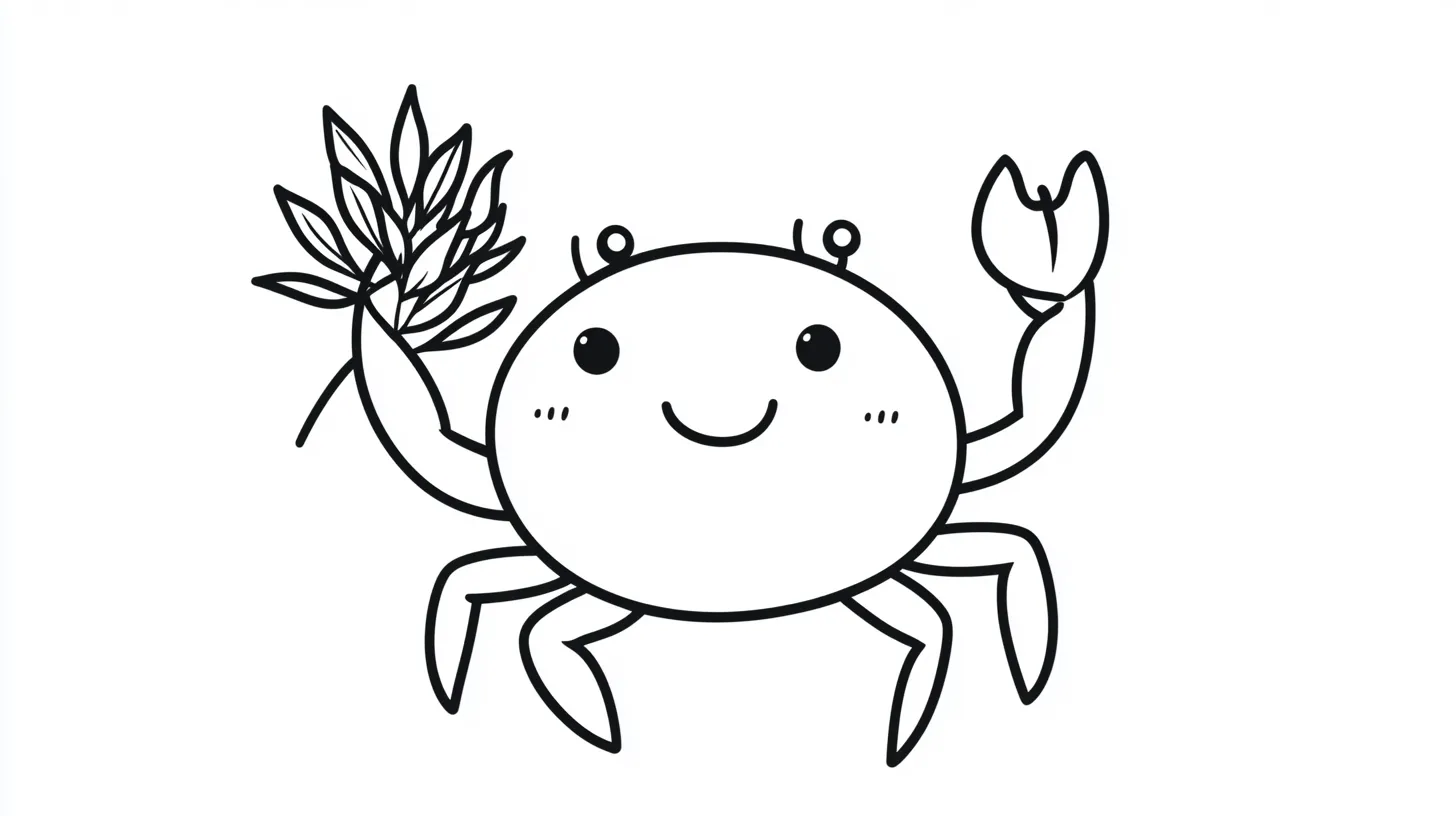 coloriage Crabe pour primaire