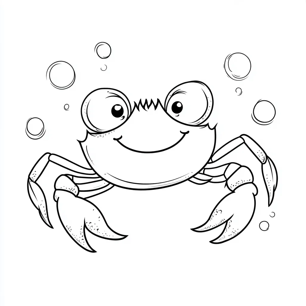 coloriage Crabe gratuit à imprimer