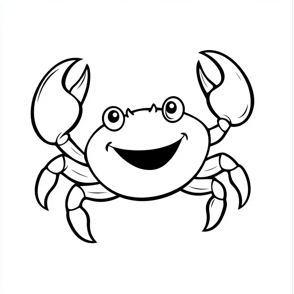 coloriage Crabe pour enfant de 6 ans