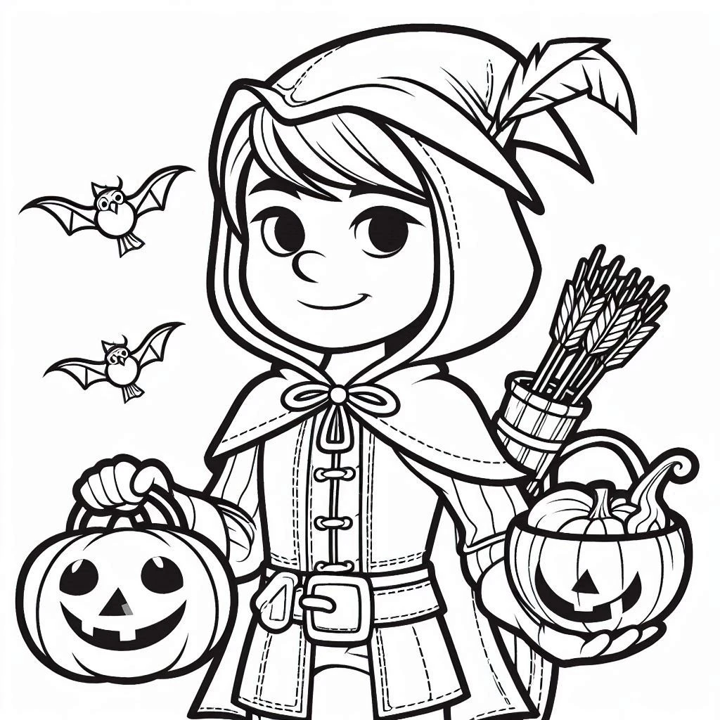 coloriage Disney Halloween pour enfants à imprimer 1