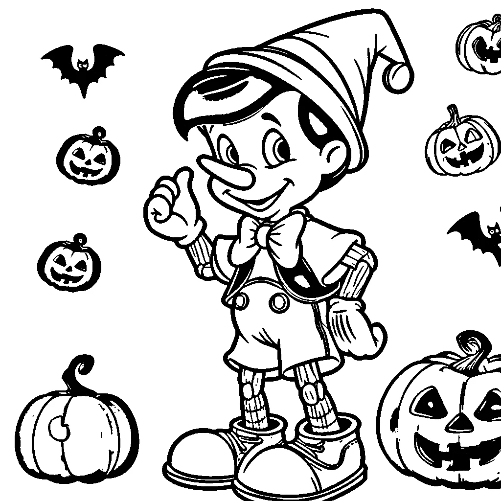 coloriage Disney Halloween gratuit en ligne 1