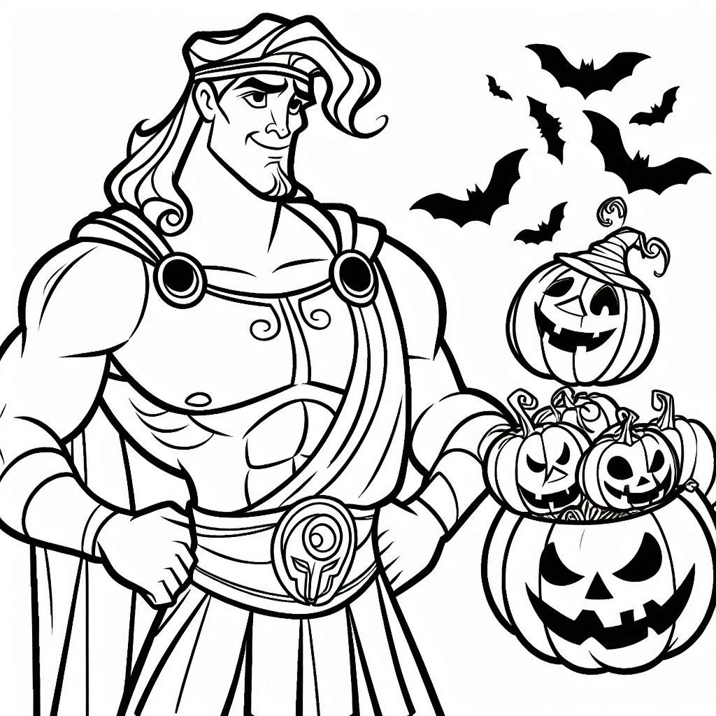 coloriage Disney Halloween et apprentissage 1