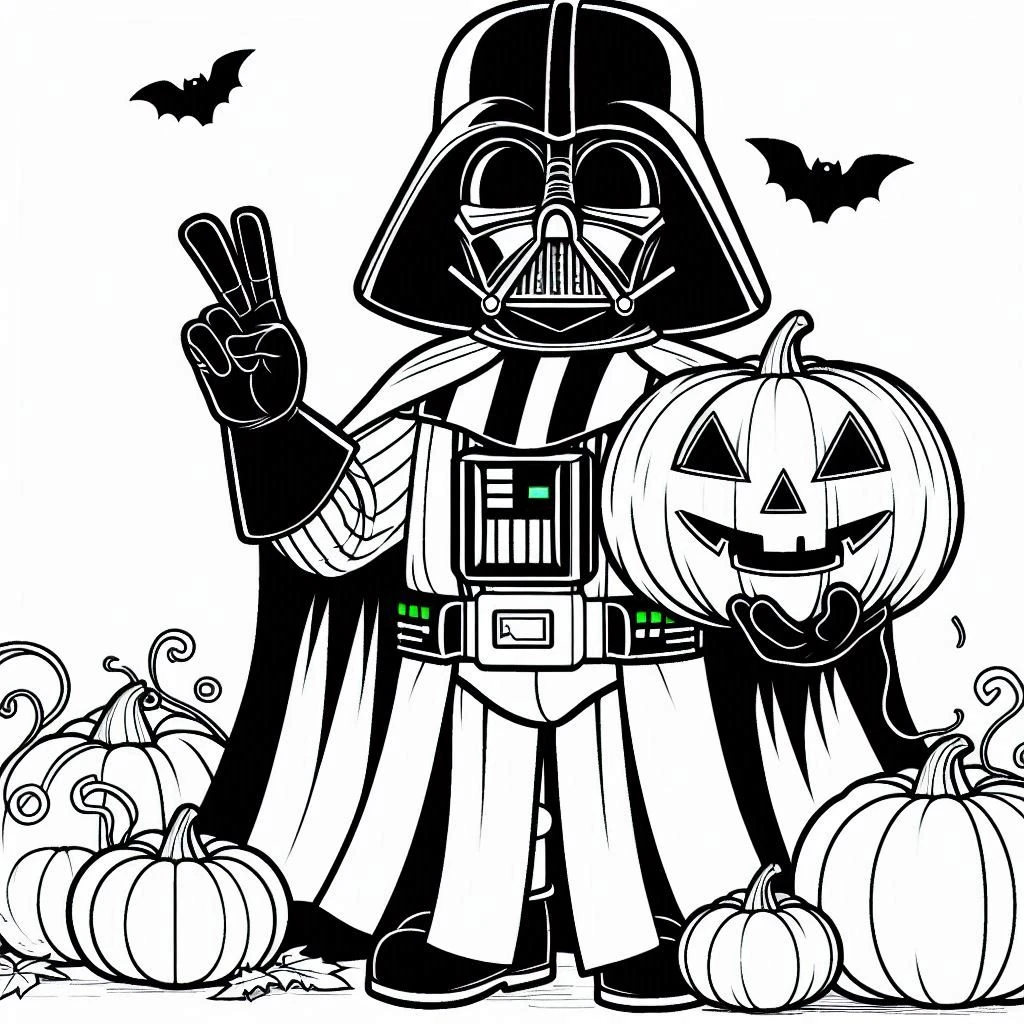 coloriage Disney Halloween d'enfant a imprimer