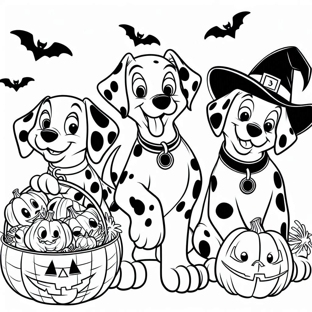 coloriage Disney Halloween et decoupage