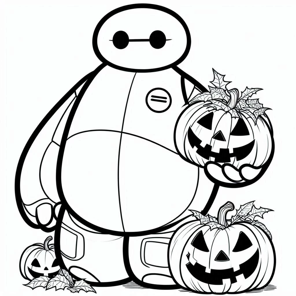 coloriage Disney Halloween educatif pour enfant 1