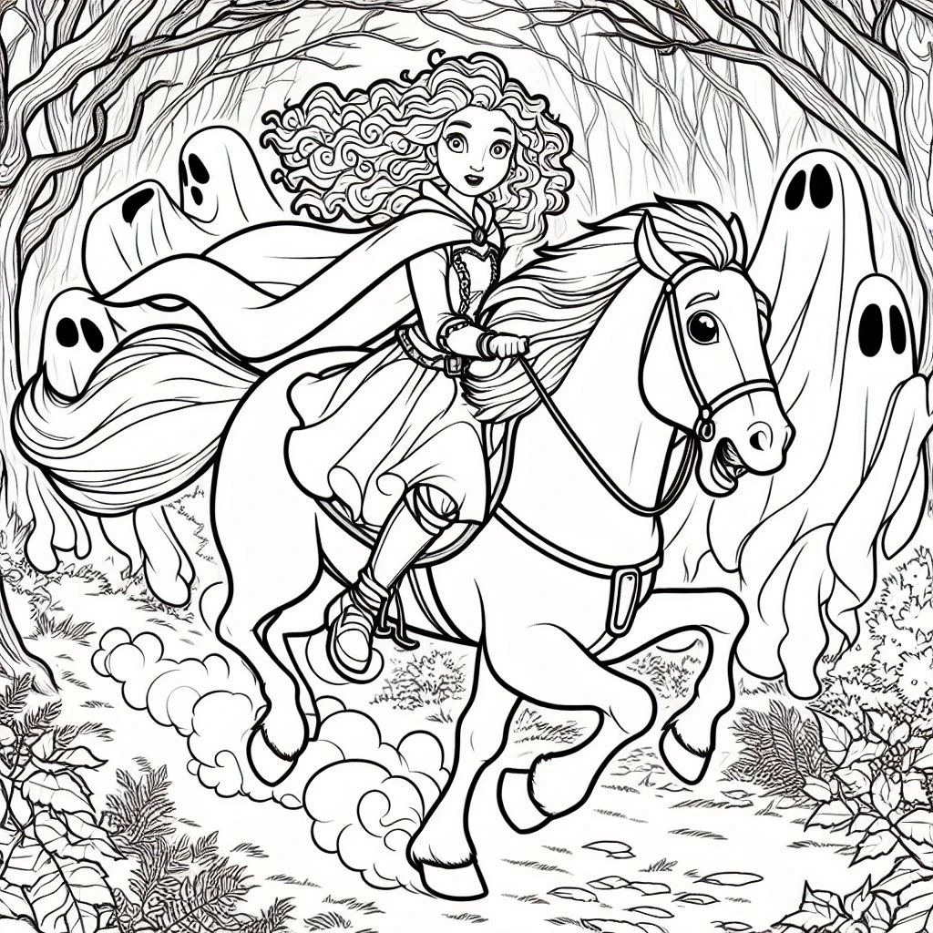 coloriage Disney Halloween pour enfant de 2 ans