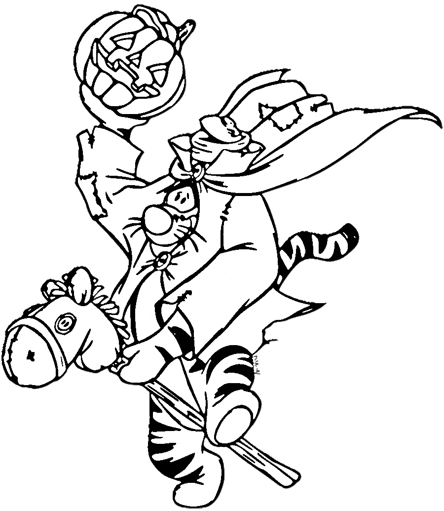 image de coloriage Disney Halloween pour enfant