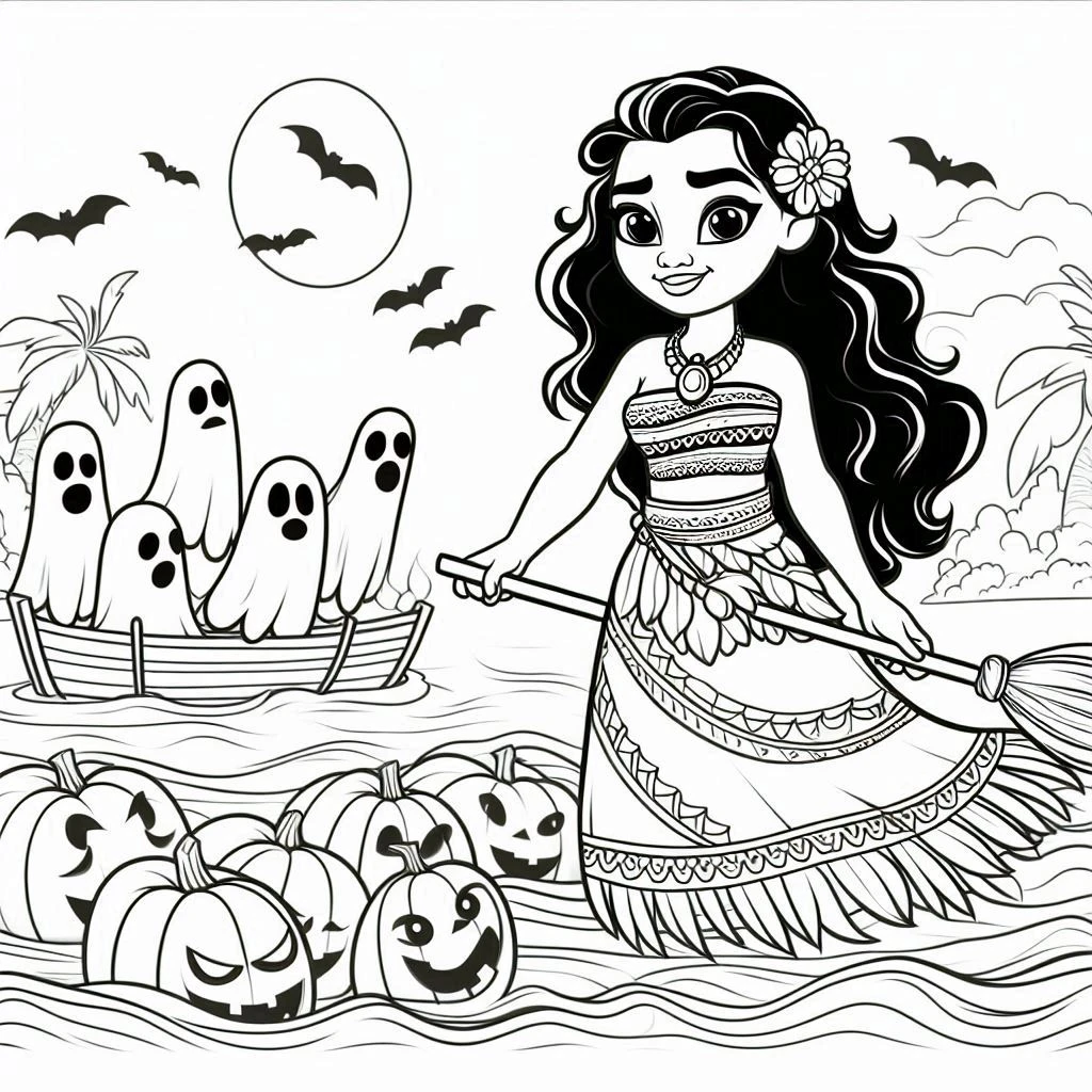 coloriage Disney Halloween en ligne pour enfant