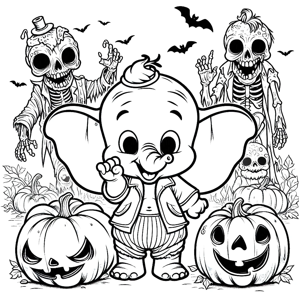 coloriage Disney Halloween en ligne