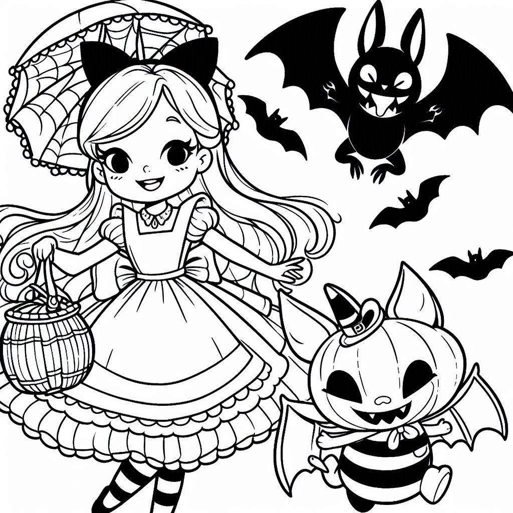 coloriage Disney Halloween pour enfant de 3 ans 1