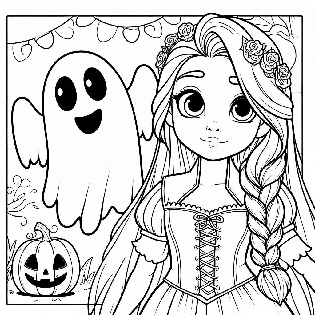 coloriage Disney Halloween à imprimer gratuitement