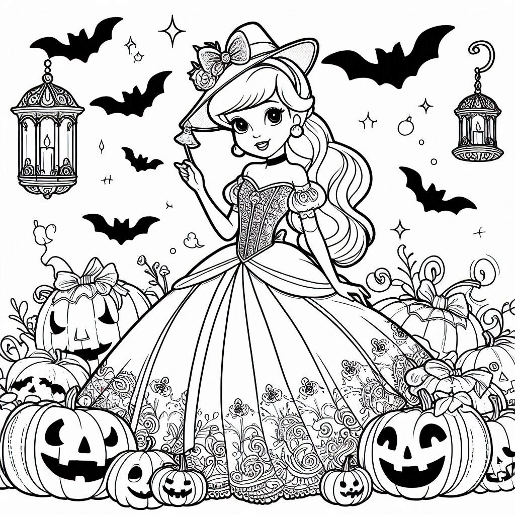 imprimer coloriage Disney Halloween