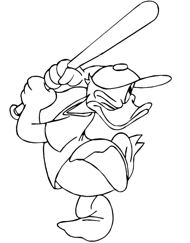 coloriage Donald Duck à imprimer gratuitement