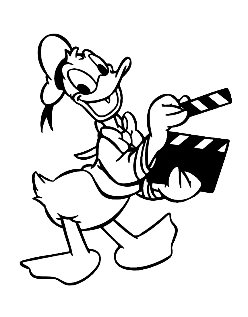 coloriage Donald Duck à imprimer pour enfants 1