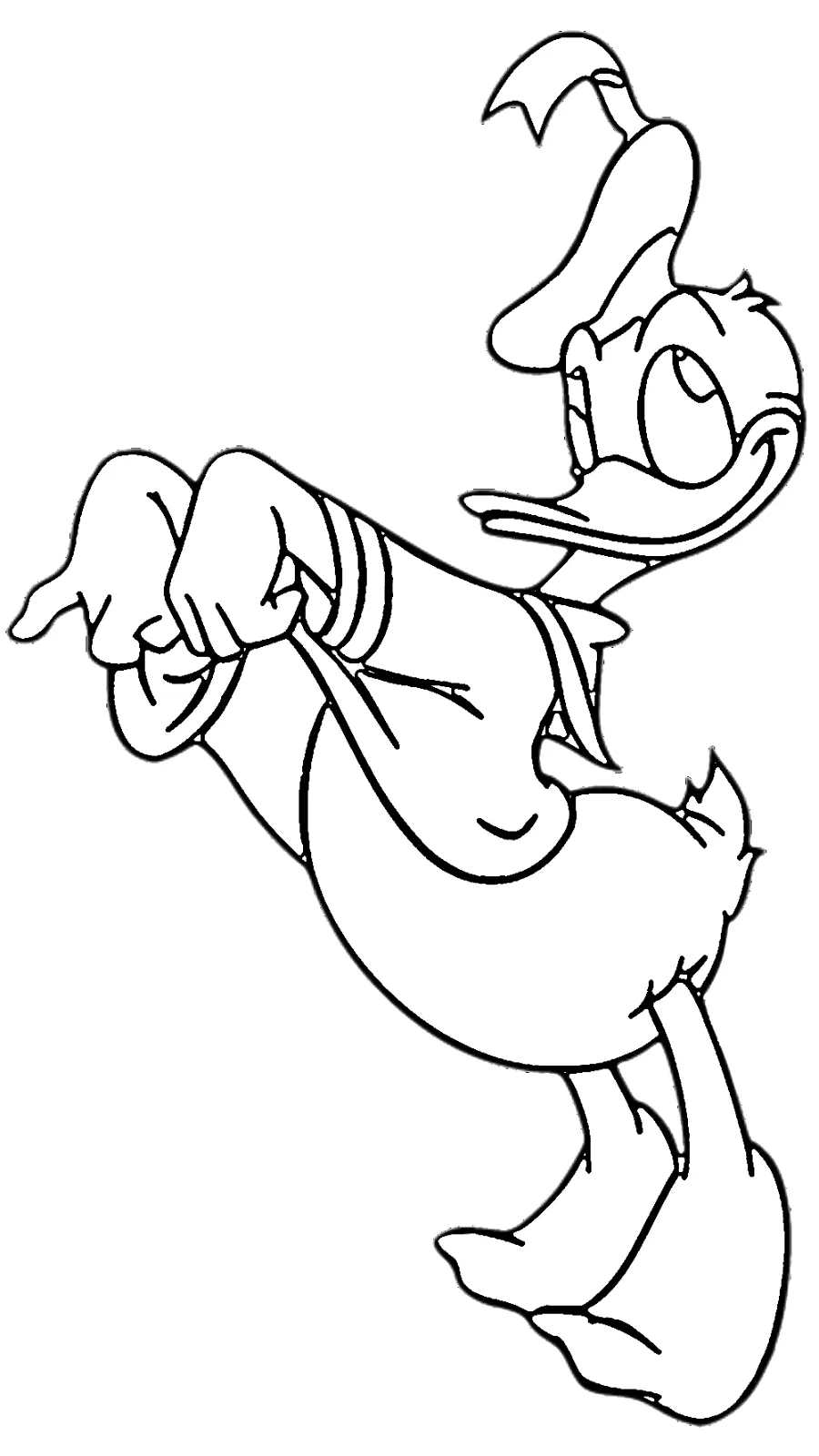 coloriage Donald Duck pour enfants à imprimer