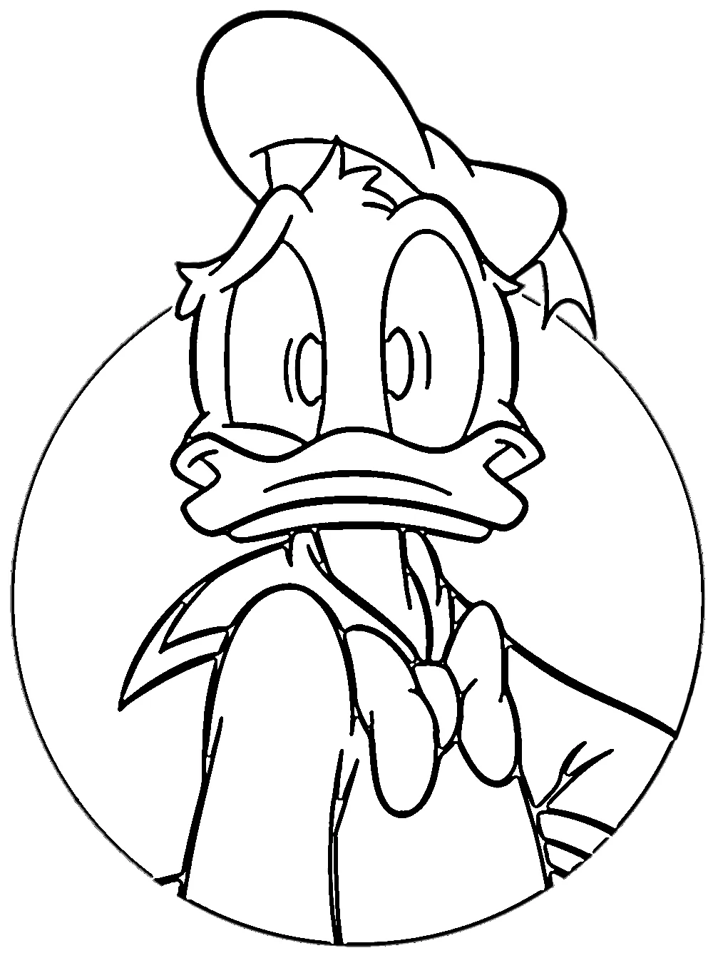 coloriage Donald Duck gratuit