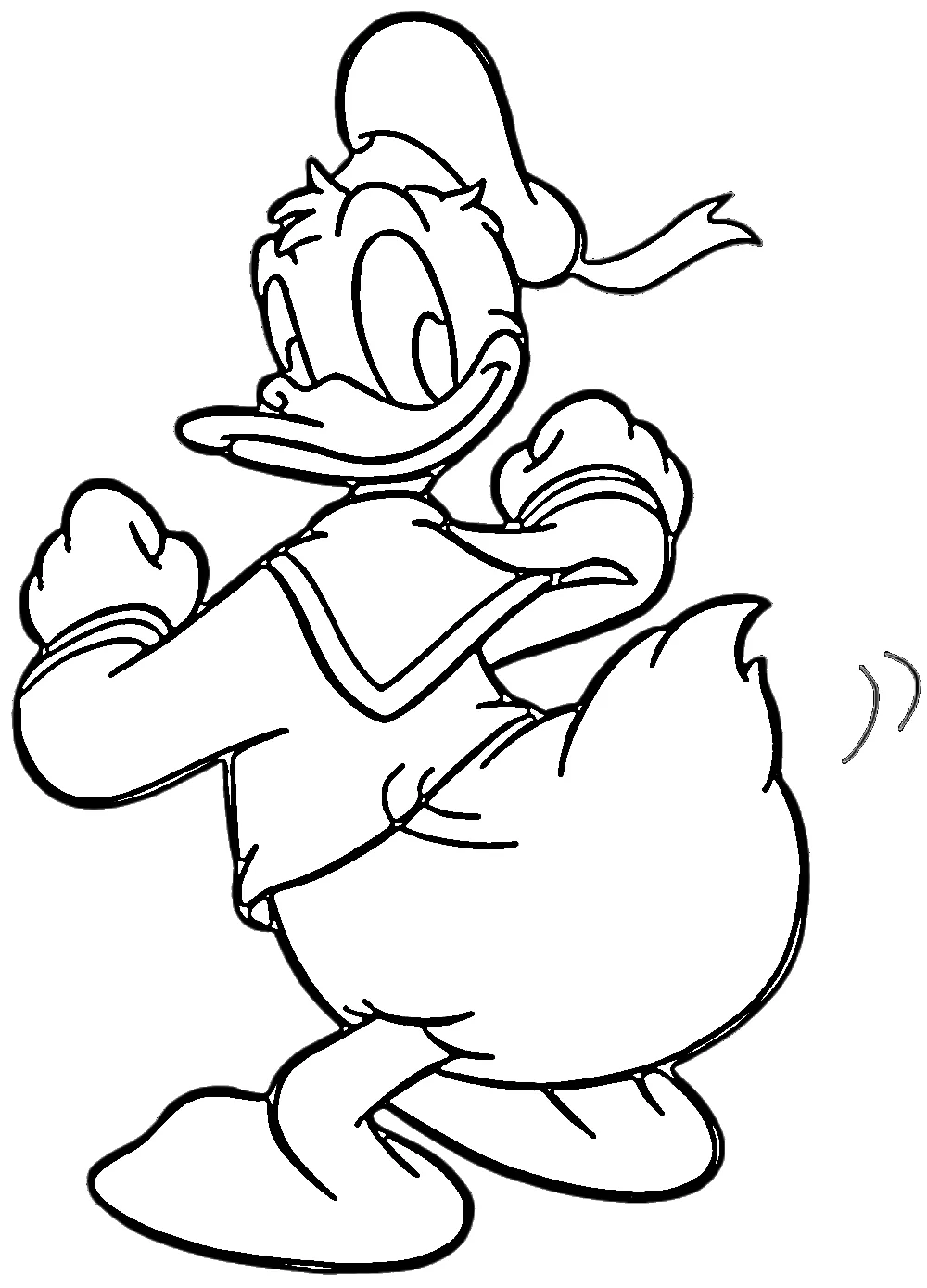 coloriage Donald Duck et dessin a imprimer 1