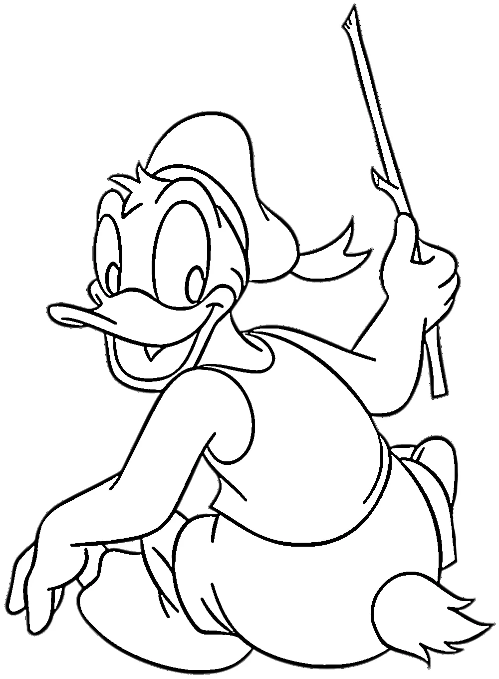 coloriage Donald Duck à imprimer gratuitement 1