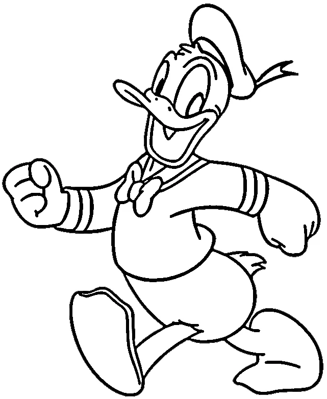 coloriage Donald Duck en ligne