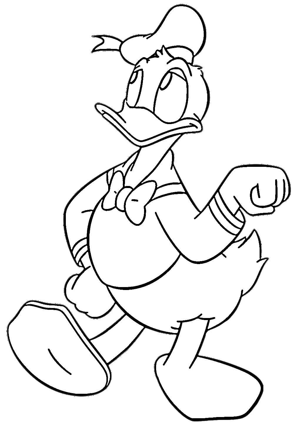 coloriage Donald Duck a imprimer