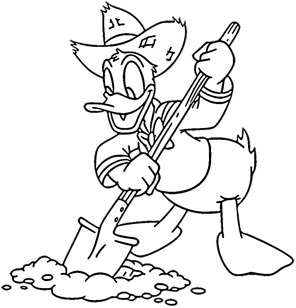 coloriage Donald Duck pour enfants à télécharger