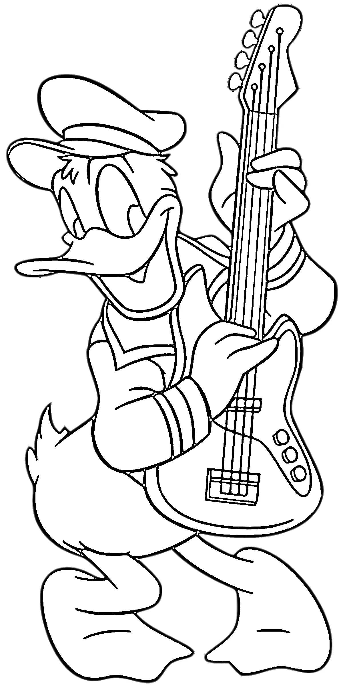 coloriage Donald Duck pour enfant