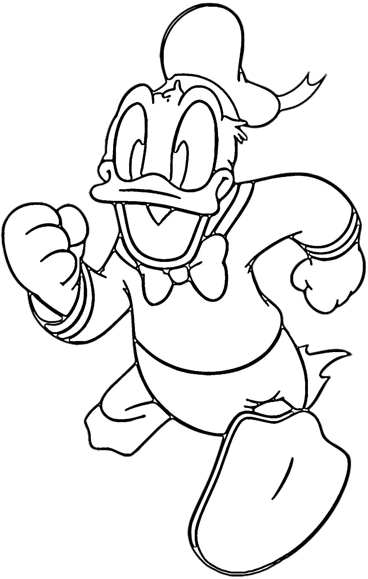 coloriage Donald Duck en ligne pour enfant