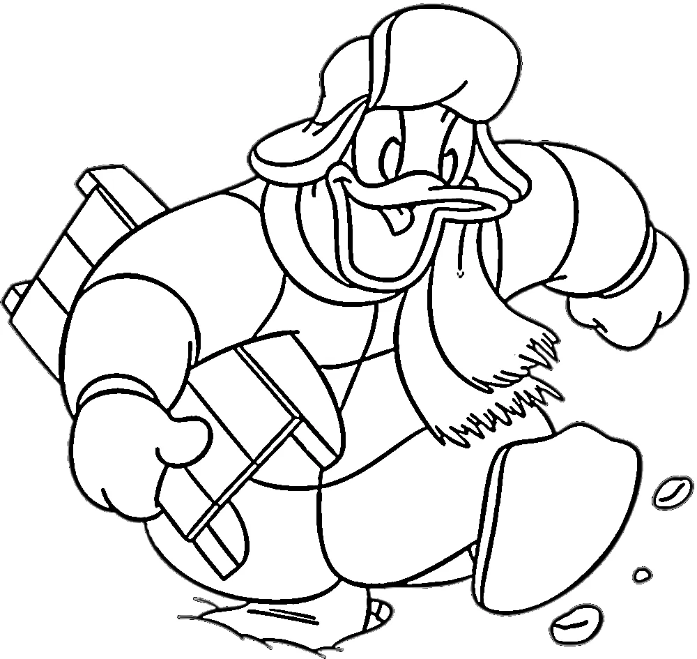 coloriage Donald Duck pour enfant à imprimer