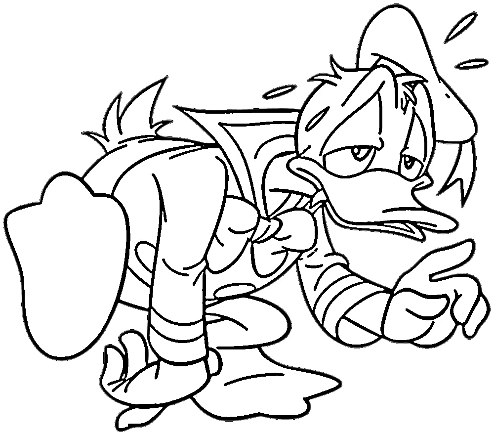 coloriage Donald Duck à imprimer pdf gratuit 3