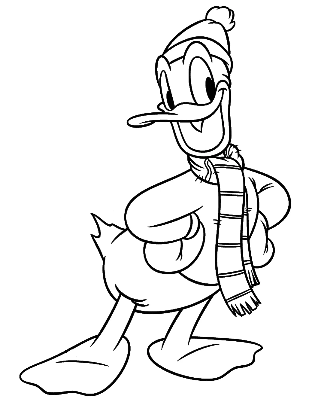 coloriage Donald Duck à imprimer pour enfants