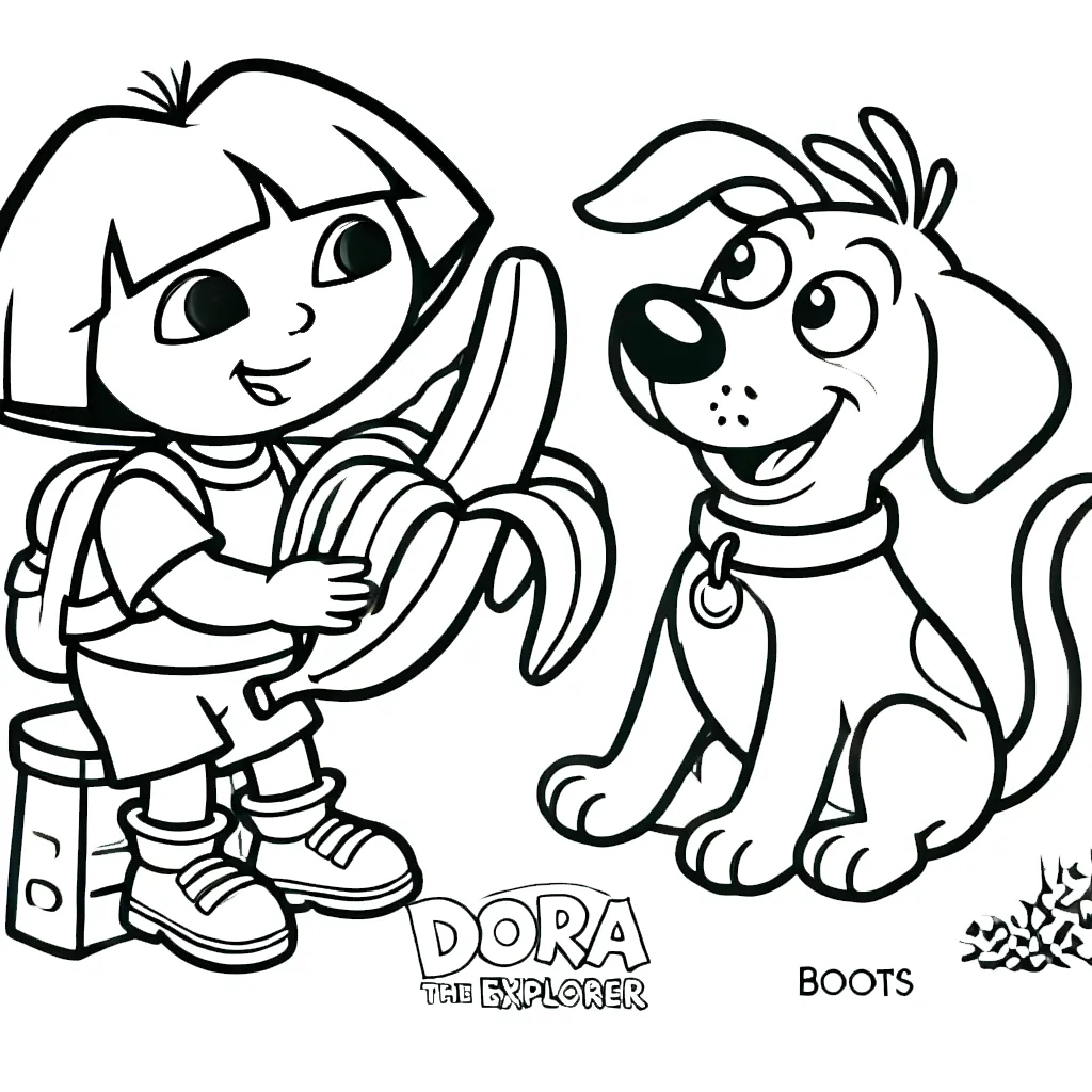 coloriage Dora gratuit en ligne