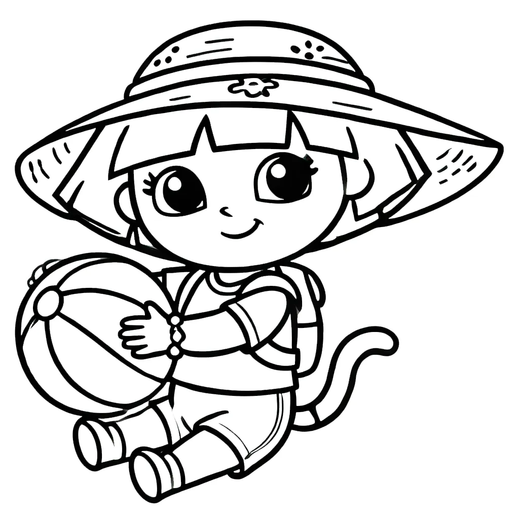 coloriage Dora a imprimer gratuitement