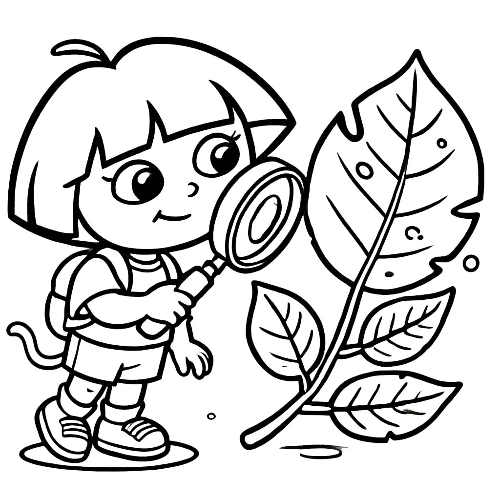 coloriage Dora a dessiner et imprimer